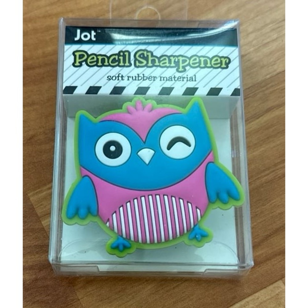 Jot Owl Pencil Sharpener Soft Rubber Material